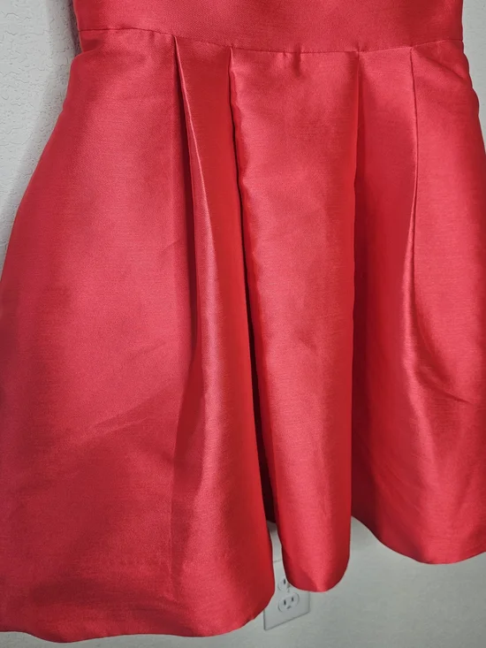 NWT Kate Spade Pink Open Back Bow Silk Mini Dress Fancy Meeting You Geranium 10 - Picture 5 of 12